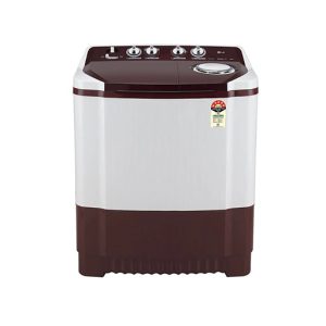 LG 8 Kg Semi-Automatic Top Loading Washing Machine, 5 Star Rated With Roller Jet Pulsator + Soak (Dark Burgundy)(P8015SGAZ)