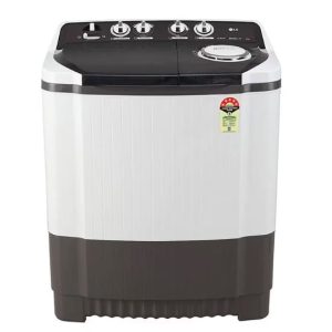 LG 8 Kg Semi-Automatic Top Loading Washing Machine, 5 Star Rated With Roller Jet Pulsator + Soak & Rat Away(Dark Grey)(P8030SGAZ)