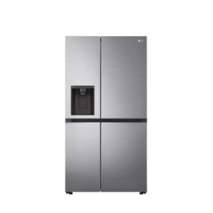 LG Side by Side Refrigerator with Smart Inverter Compressor, 635L, Water and Ice Dispenser with UV Nano, Hygiene Fresh+™, DoorCooling+™, (GL-L257CPZX)