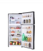LG 412 L 1 Star Frost-Free Smart Inverter Double Door Refrigerator (GL-T432AESR, Ebony Sheen, Convertible & Door Cooling+) - Image 2