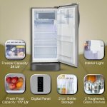 LG 201 Litres Single Door Refrigerator, 5 Star Rated With Inverter Direct-Cool (GL-D211CPZU) - Image 6