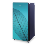 Haier 185 litres 2 Star Single Door Refrigerator, Holy Leaf Glass (HRD2062CHG-N) - Image 2
