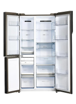 Haier 628L Frost Free Inverter Triple Door Side by Side Refrigerator, Black Glass, Convertible (HRT683KG) - Image 9