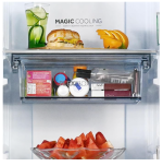 Haier 628L Frost Free Inverter Triple Door Side by Side Refrigerator, Black Glass, Convertible (HRT683KG) - Image 10