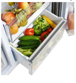 Haier 628L Frost Free Inverter Triple Door Side by Side Refrigerator, Black Glass, Convertible (HRT683KG) - Image 11