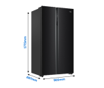 Haier 630 Litres Double Door Side By Side Refrigerators, Expert Inverter Technology, Black Glass,Glass Door, Magic Convertible, Made In India (HRS682KG) - Image 4
