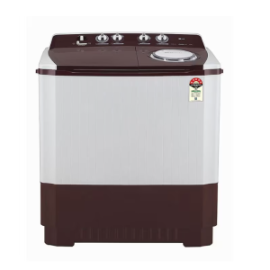 LG 10 Kg Semi-Automatic Top Loading Washing Machine, 5 Star Rated With Roller Jet Pulsator & Collar Scrubber (Burgundy)(P1050SRAZ)