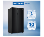 Haier 630 Litres Double Door Side By Side Refrigerators, Expert Inverter Technology, Black Glass,Glass Door, Magic Convertible, Made In India (HRS682KG) - Image 5