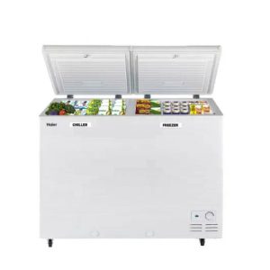 Haier Combo Chest Freezer with Two Separate Compartment - Cooler & Freezer, 385 Litres (HFC-385CM5)