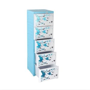 RFL Wardrobe Single 5 Drawer Knock Door