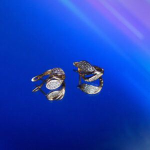 Gold Tone Hoop Earings (1-06476)