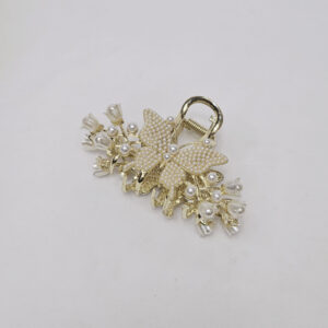 Butterfly Wheat Tassel Grasp Clip Elegant Temperament Fashion Hair Claw Hair Styling Tools Girls Accessories