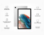 Samsung Galaxy Tab A8 10.5 inches Display, RAM 4 GB, ROM 64 GB Expandable, Wi-Fi+LTE Tablets, Silver - Image 5
