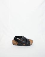 Boys Black Solid Sandals - Image 3