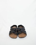 Boys Black Solid Sandals - Image 2