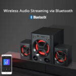 LG Powerful Sound 40W, 2.1 Ch Speaker System with Deep Bass sound, Bluetooth, Portable In, USB, SD Card and FM Radio, Remote Control, Wall mount & Display. (LK72B) - Image 3