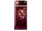 Samsung 215 Litres Single Door Refrigerator, 5 Star Inverter, Direct-Cool (Midnight Blossom Red)(2023 Model)(RR23C2H35RZ/HL)