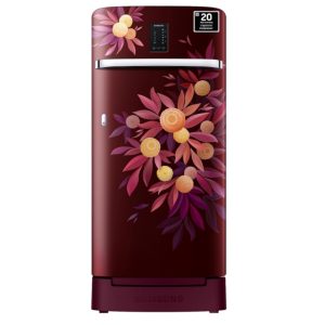 SAMSUNG 215 Litres Single Door Refrigerator, Direct Cool, 4 Star Rated (Orange Blossom Red)(RR23C2F24NJ/HL)