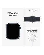 Apple Watch Series 8 (GPS 45 mm) Smart Watch with Midnight Aluminium Case And Midnight Sport Band - Image 5