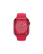 Apple Watch Series 8 (GPS 45mm) Smart Watch with Red Aluminium Case And Red Sport Band. - Image 2