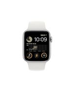 Apple Watch SE (2nd Gen)(GPS 44mm) Smart Watch with Silver Aluminium Case And White Sport Band. - Image 2