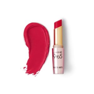 LAKMÉ 9 TO 5 PRIMER + MATTE LIP COLOR (Iconic Red, 3.6g)