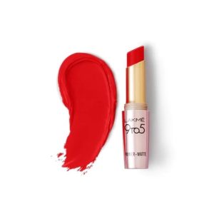 LAKMÉ 9 TO 5 PRIMER + MATTE LIP COLOR (Red Twist, 3.6g)
