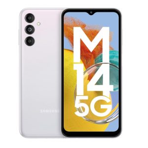 Samsung Galaxy M14 5G,White (4GB, 128GB Storage) | 50MP Triple Cam | Segment's Only 6000 mAh 5G Smartphone | 5nm Octa-Core Processor | Android 13 | Without Charger