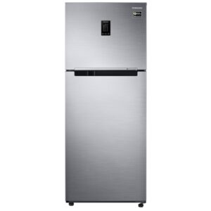 Samsung 386 Litre Double Door Refrigerator, 2 Star Rated Frost Free Inverter Refined Inox, Convertible (RT39T5C38S9/TL)