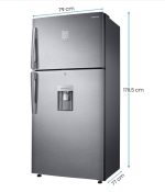 Samsung 501 Litres Double Door Refrigerator, Twin Cooling Plus (RT54C655SSL/HL) - Image 2