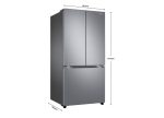 Samsung 580 Litres Inverter Triple French Door Refrigerator, Frost Free, Real Stainless, Convertible (RF57A5032SL/TL) - Image 2