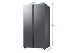 Samsung 653 Litres Side by Side Refrigerator 5in1 (RS76CG8103S9/HL) - Image 2