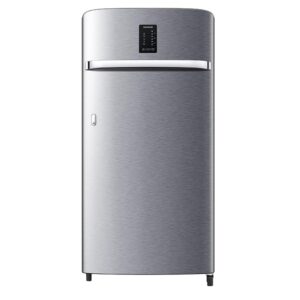 Samsung 189 Litres Single Door Refrigerator, 5 Star Rated with Direct-Cool, Digi-Touch (Elegant Inox)(2023 Model)(RR21C2E25S8/HL)