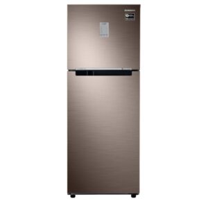SAMSUNG 253 Litres  Double Door Refrigerator, 2 Star Rated Frost Free Convertible (Luxe Brown) (RT28T3722DX/HL)
