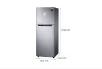 Samsung  253 Litres Double Door Refrigerator, 3 Star Rated Frost-Free, Refined Inox (2022 Model) (RT28T3453S9/HL) - Image 2