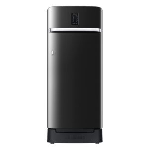 Samsung 215 Litres  Single Doo Refrigerator, 3 Star Rated Inverter Direct-Coolr with Digi-Touch (Luxe Black)(2023 Model)(RR23C2F23BX/HL)