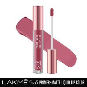 LAKMÉ 9TO5 PRIMER + MATTE LIQUID LIP COLOR (MP1 Everyday Pink)