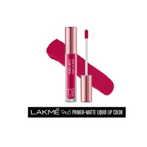 LAKMÉ 9TO5 PRIMER + MATTE LIQUID LIP COLOR (MP2 Power Pink)