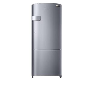 Samsung 184 Litres Single Door Refrigerator, 3 Star Rated Digital Inverter Direct-Cool (Elegant Inox)(RR20C2Y23S8/NL)