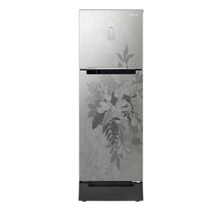 SAMSUNG 253 Litres Double Door Refrigerator, 2 Star Rated Frost Free (Bouquet Silver) (RT28B3822QB/HL)