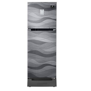 Samsung 244 Litres Double Door Refrigerator, 3 Star Rated Frost-Free (Inox Wave, Curd Maestro) (2022 Model) (RT28T3C23NV/HL)