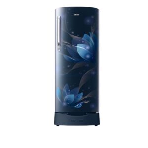 Samsung 184 Litres Direct-Cool Single Door Refrigerator, 2 Star Rated Digital Inverter Blooming Saffron (Blue)(RR20C2812U8/NL)
