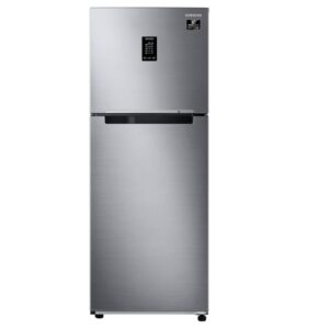 Samsung 314 Litres Double Door Refrigerator, 2 Star Rated Inverter Frost Free (Refined Inox)(2022 Model)(RT34A4632S9/HL)