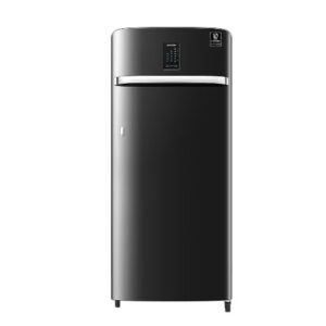 Samsung 209 Litres Single Door Refrigerator,3 Star Rated Direct-Cool with Inverter Digi-Touch Curd Maestro (Luxe Black)(2023 Model)(RR23C2J33BX/HL)