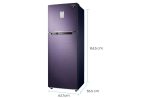 Samsung 265 Litres Double Door Refrigerator, 3 Star Rated, Inverter Frost-Free (Pebble Blue) (2022 Model) (RT30T3A23UT/HL) - Image 3