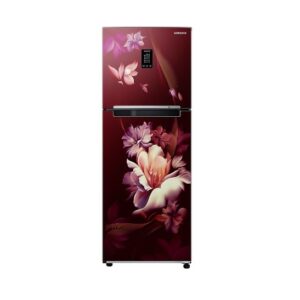 Samsung 314 Litres Double Door Refrigerator, 2 Star Rated, Frost-Free (Midnight Blossom Blue)(Curd Maestro)(2022 Model)(RT34B4612UZ/HL)