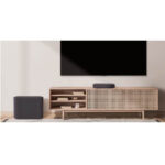 LG Éclair (QP5) 320W Powerful Sound, 3.1.2 Ch LG's Smallest Dolby Atmos Soundbar, with Meridian, DTS: X, Low Vibration Subwoofer, Dolby Vision/ HDR 10, eARC, HDMI In/ Out, BT, USB, Optical, LG Sound bar App. - Image 3