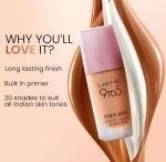 LAKMÉ 9 TO 5 PRIMER + MATTE PERFECT COVER FOUNDATION (C100 Cool Ivory, 25ml) - Image 3