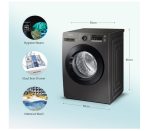 Samsung 8 kg Fully Automatic Front Load Washing-machine (WW80T554DAB1/TL) - Image 4