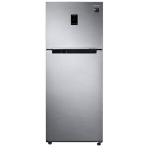 Samsung 394 Litres Double Door Refrigerator, Twin Cooling Plus (Silver)(RT39B545ESL)